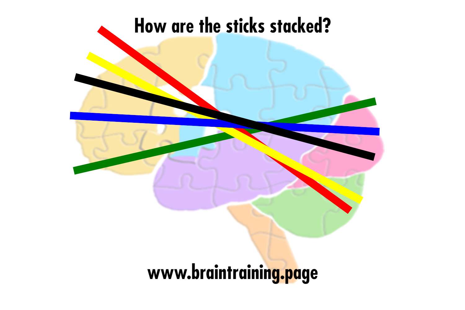 Colored sticks