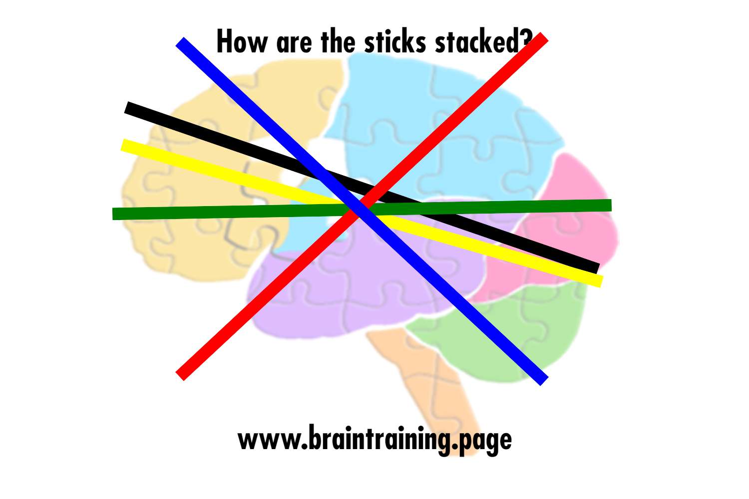 Colored sticks